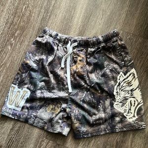 Vaughn Mesh Shorts in Wolf Forest Camo.